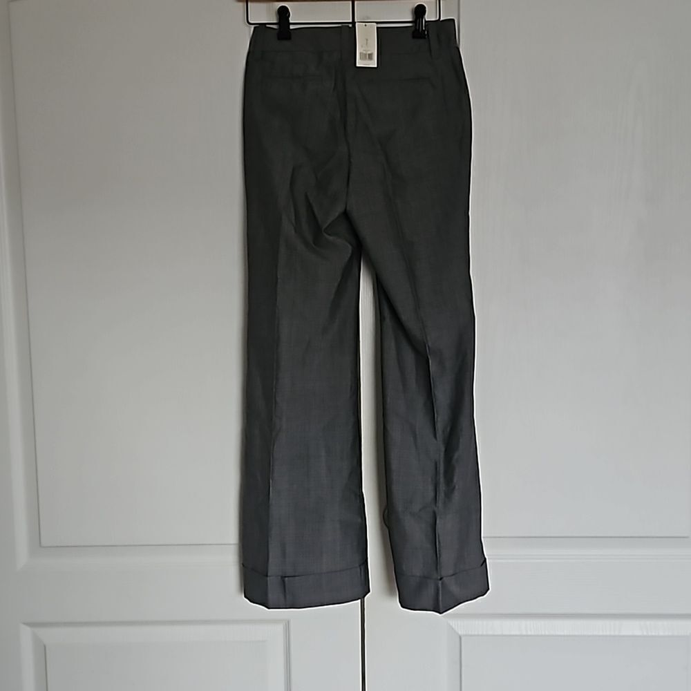 Banana Republic Women's Mid-Rise Flared Pants Gray Size 0 - Picture 4 of 16